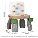 4-in-1 Kids Water Toy Table & Activity Learning Desk - Image 3
