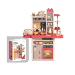 Kids Spray Kitchen Play Set – 93.5cm Simulation Cooking Role Play Toy - Image 2