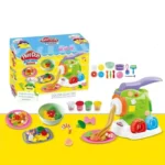 Play Dough Kitchen Creations Noodle Maker Set – DIY Clay Food Play Set - Image 2