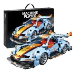 Machine Player Racing Sports Car Building Block Set