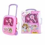 Kids Doctor Trolley Suitcase Play Set with Sound & Light