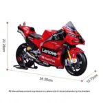 Ducati 1:6 Scale Metal Racing Motorcycle Model - Image 3