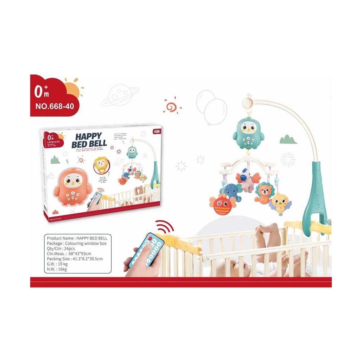 Happy_Bed_Bell_Website_1200x1200 Happy Bed Bell Musical Baby Crib Mobile with Remote Control - Image 1