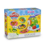 Play Dough Kitchen Creations Noodle Maker Set – DIY Clay Food Play Set