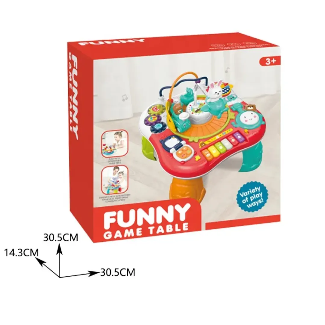 K7W6fl0SXcvS7wN3mHX4IAAFz6JVBtARQ5ZJQONa 2-in-1 Baby Musical Activity Table & Learning Play Center - Image 1