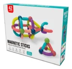 42 PCS Magnetic Sticks Building Blocks Construction Set