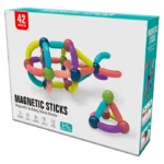 42 PCS Magnetic Sticks Building Blocks Construction Set