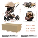 3-in-1 Deluxe Travel System – Infant Car Seat & Stroller Combo - Image 8
