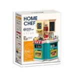 Home Chef Deluxe Kids Kitchen Play Set – 77 Pieces | Light, Sound & Running Water - Image 2