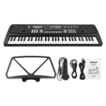 BIGFUN 61 Keys Rechargeable Electronic Keyboard Piano with Microphone - Image 2