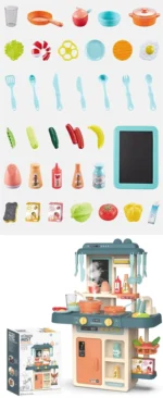 Little Chef Mist Spray Kitchen Set with Light & Sound - Image 4