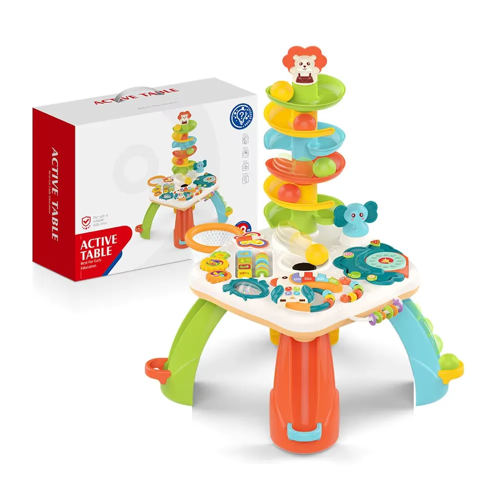 XNKlzhVQPOtW6pkvaaqa99rZ4Pn783rTFKiXG58f Huanger Multifunctional Rolling Track Game Table – Early Education Toy - Image 1