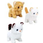 Portable Plush Cat Capsule Toy Set with Bottle & Fish - Image 2