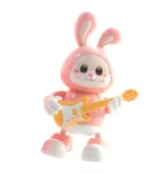 Interactive Guitarist Rabbit Musical Walking Toy for Babies - Image 3
