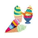 Happy Color Mud Ice Cream Cart Play Dough Set - Image 2