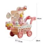 Cart5 Ice Cream Dessert Trolley Toy (H376A) - Image 2