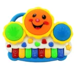 Drum Keyboard Musical Toy with Lights & Animal Sounds (Multicolor)