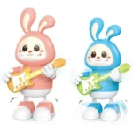 Interactive Guitarist Rabbit Musical Walking Toy for Babies - Image 2
