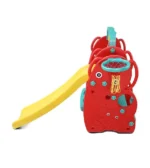 Kids Indoor Elephant Slide with Basketball Hoop - Image 2