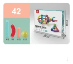 42 PCS Magnetic Sticks Building Blocks Construction Set - Image 2