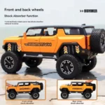 Hummer Diecast Off-Road Metal Toy Car with Lights & Sound - Image 5