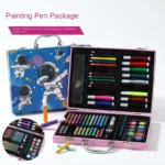 Kids Art Painting Set with Watercolor Pen & Crayons - Image 3