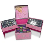 Luxury DIY Jewelry Case – 2888+ Pieces | Beads, Charms & Bracelet Making Kit for Kids - Image 2