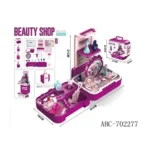 Beauty Shop 3-in-1 Makeup Suitcase Play Set (32 Pieces) - Image 5