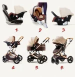 3-in-1 Deluxe Travel System – Infant Car Seat & Stroller Combo - Image 9
