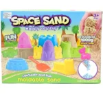Magic Space Sand Castle Play Set – 1000g Moldable Kinetic Sand