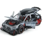 1:24 RS6 Alloy Die-Cast Model Car with Light, Sound & Openable Doors - Image 3