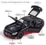 1:24 Mercedes Diecast Alloy Car with Smoke & Light - Image 3