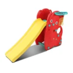 Kids Indoor Elephant Slide with Basketball Hoop