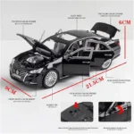 1:24 Scale Toyota Crown Die Cast Metal Alloy Car Toy – Luxury Model Vehicle - Image 5