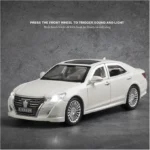 1:24 Scale Toyota Crown Die Cast Metal Alloy Car Toy – Luxury Model Vehicle