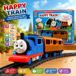 Happy Train Electric Sound & Light Rail Train Set