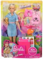 Barbie Travel Doll Playset with Suitcase & Accessories - Image 4