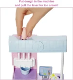 Barbie Ice Cream Shop Playset with Dough & Doll - Image 4