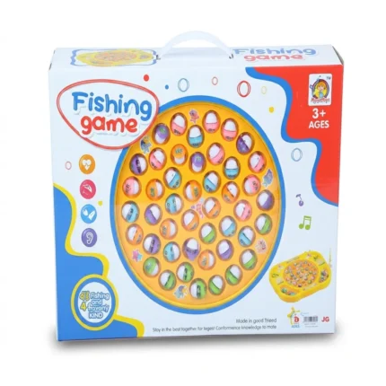 45 Fish Musical Fishing Game Toy with 4 Fishing Rods
