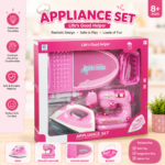 Mini Iron & Sewing Machine Pretend Play Set for Kids - Image 2