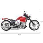 COGO-5803 / Heavy Motorcycle (Tech-Storm) / Ultra Speed Collection / Bricks Model Educational Toys for Kids Gifts / 573 PCS / 6+ - Image 3