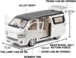 1/32 for HIACE Diecast Alloy Car Toy Model With Sound Light Function Pull Back - Image 4