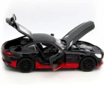 1:24 Mercedes Benz AMG GTR Die-Cast Toy Car, Alloy Metal Pull Back Sports Car with Light, Sound & Openable Doors, Luxury Model Gift for Kids & Collectors - Black - Image 3