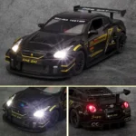 Nissan GTR 1:24 Scale Diecast Model Car Toy, Alloy Metal Pull Back Car - Image 5