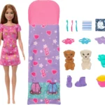 Barbie Sleepover Playset with Color Change Pets & Accessories
