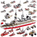 Warship Cruiser Building Block Toy For Toddlers, Multi, 811 Pcs - Image 2
