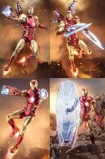 MK85Ironman(Deluxe Version) Light with Chest and Eyes Action Figure|Metal Painting Collectable Toys,All Joints Movable with Multi Weapon Accessories and Gift Set (1/10 Scale) - Image 5