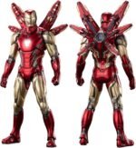 MK85Ironman(Deluxe Version) Light with Chest and Eyes Action Figure|Metal Painting Collectable Toys,All Joints Movable with Multi Weapon Accessories and Gift Set (1/10 Scale) - Image 2