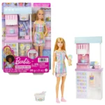 Barbie Ice Cream Shop Playset with Dough & Doll
