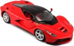 Ferrari SF90 Stradale Red with Black Top 1/24 Diecast Model Car by Bburago - Image 2